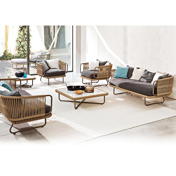 Upgrade Your Outdoor Space with Our Rattan/Wicker Sofa Set Hand-crafted and Durable