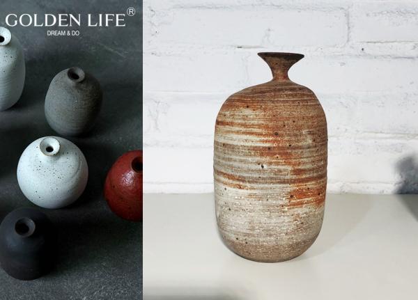 Hand-made Ceramic Flower Pot Suitable for Living Room/Room/Balcony/Office/Desktop Decoration