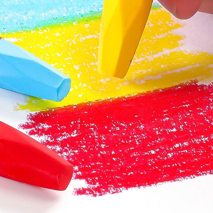 Wholesale Fantastic Color Triangle Oil Pastel Set-12 Colors Plastic Packaging Kids Drawing Supplies