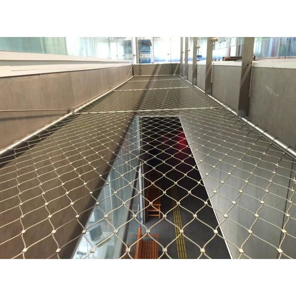 Flexible Stainless Steel Wire Rope Mesh For Balustrade Or Railing 3.0 Mm