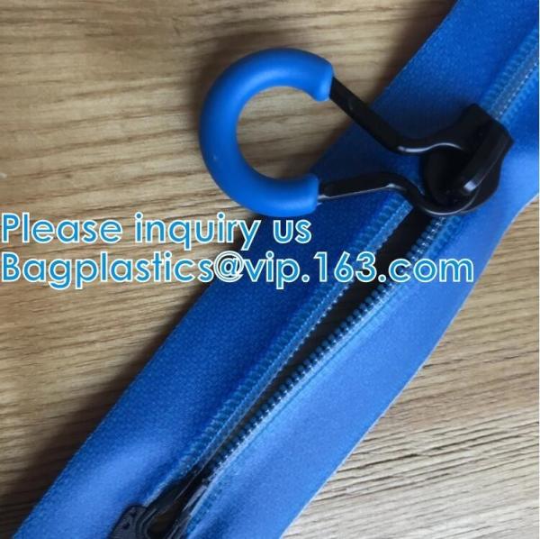 Water-Resistant Zipper, TPU Gastight Waterproof Zippers, Metal, Nylon, Stopper, Puller, Eyelet