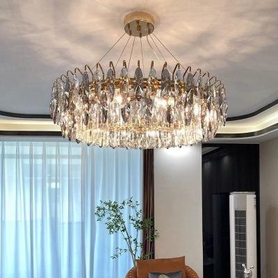 3500K LED Pendant Light Chandelier Creative Crystal Ceiling Lamp For Hotel Indoor Villa
