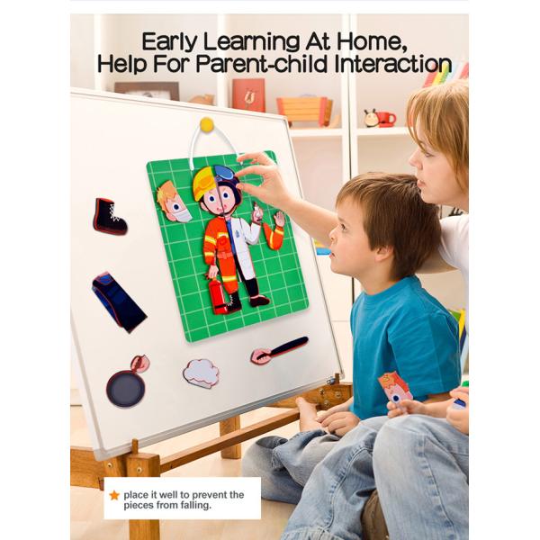 Magnetic Human Body Jigsaw Puzzle Preschool Creative Cognitive Skills Training