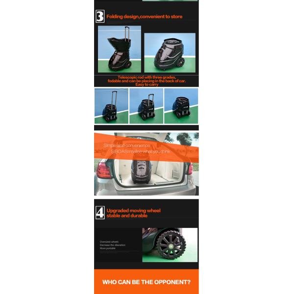 Черная машина теннисного мяча Siboasi S4015, машина тенниса 150W бросая