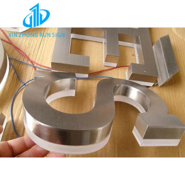 Hot selling storefront business signs letters signage front lit led logo