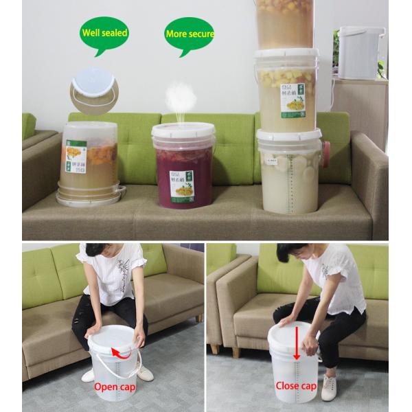 Экологически чистые пивоваренное оборудование емкостью 5 литров Винные бочки Пластиковые ферментные ведра для пива с краном