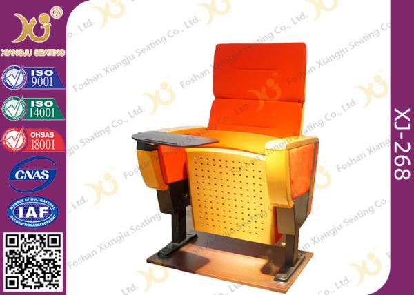 Herman Style 600mm Width Auditorium Seating Chairs With Functional Writing Tablet
