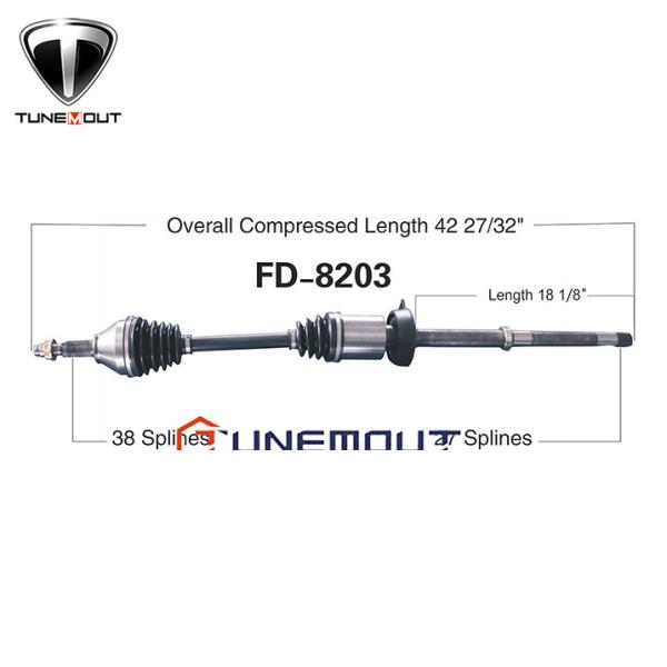 Ford Explorer 3.5L 2011-2014 Front Pass Right CV Axle Shaft FD-8203 BB533B436EB BB533B436EC DB5Z3B436B FB5Z3B436H
