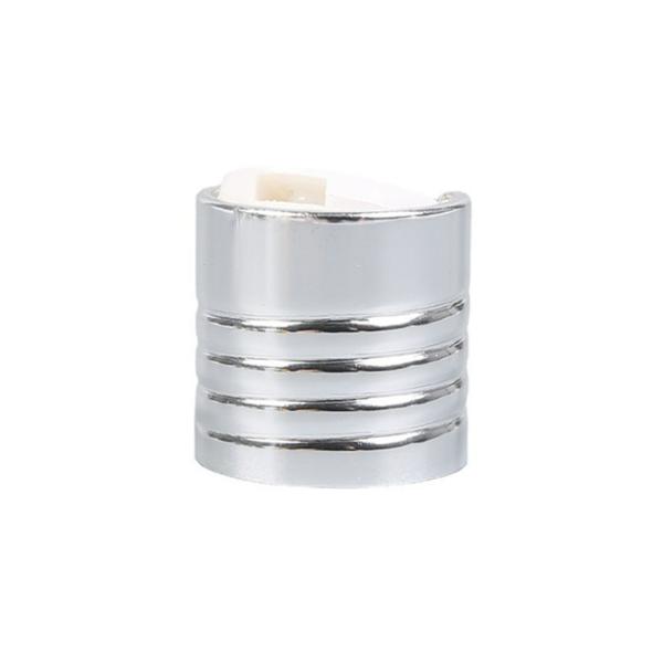 Крышки бутылки шампуня распределителя завинчивой пробки Tassel 24/410 сияющие серебряные алюминиевые