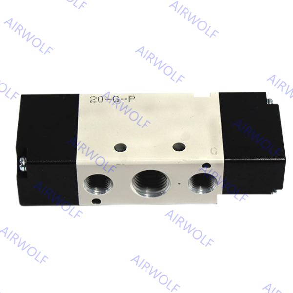 5/2 voie, 5/3 voie soupapes d'air en alliage d'aluminium de la série 4A200 avec 1/8 1/4 Port Taille -20 ~ + 70 °C Plage de température de travail et 0,15 ~ 0,8MPa pression de fonctionnement