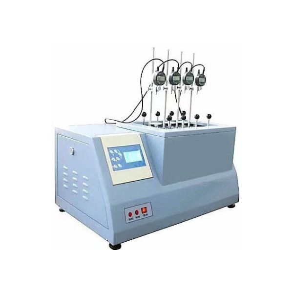 HDT VICAT Tester testing apparatus for determining heat distortion temperature and VICAT softening point in polymer samples
