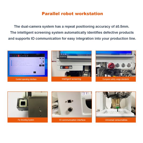 Desktop Robotic Delta Feeder Workstation Vibratory Sorter Small Parts Picking & Loading