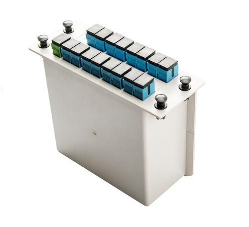 SCPC SC UPC Digital Fiber Optic Cable Splitter Insert Card Type 1X16 PLC Splitter