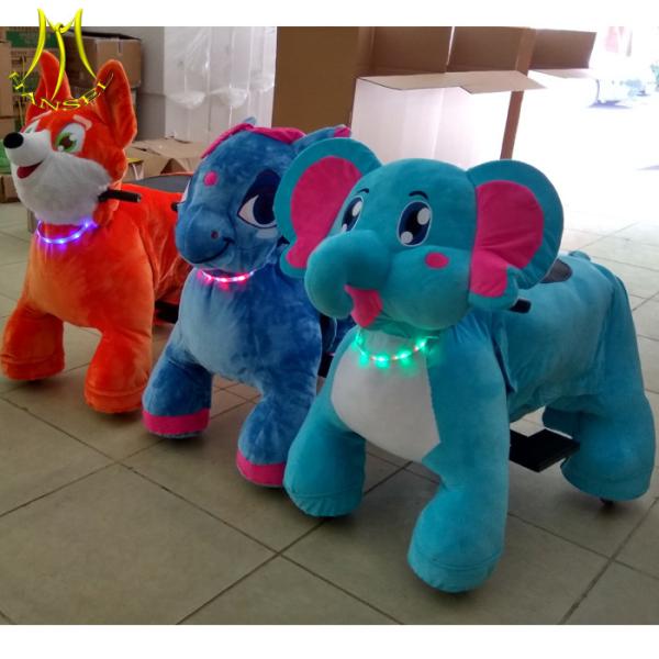 Hansel theme park rides for sale and plush electric animal plush ride with amusement park game ride for mall for sale