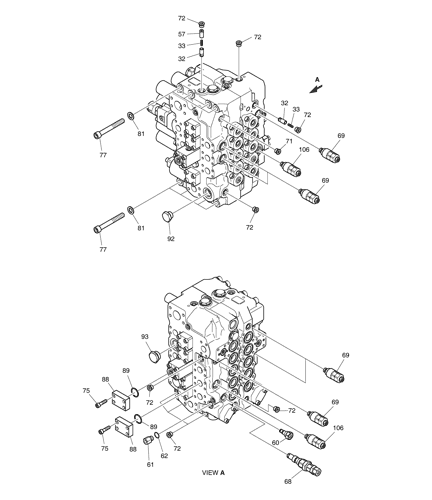 Гидравлический экскаватор главный клапан управления многопути для Doosan Daewoo DH220 225 300-5-7