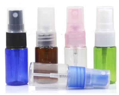 Tamanho da amostra transparente FDA da garrafa cosmética plástica vazia 5ml 8ml do pulverizador