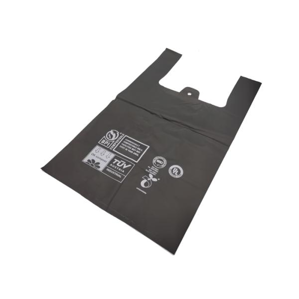 Singlet Shape 1 Mil Plastic Free Packaging Biodegradable Food Waste Bags