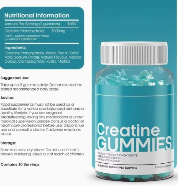 5000mg Creatine Monohydrate Gummy Pre Workout Gummy Bears OEM ODM OBM