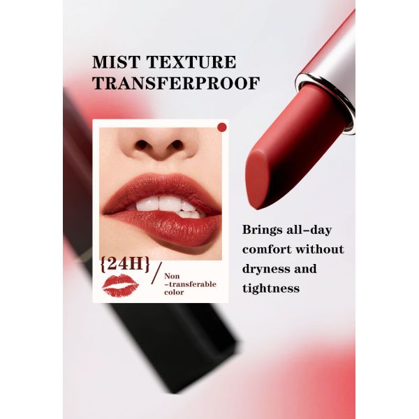 Private Label 24H Long Lasting Water Proof Lipstick Non Stick Cup Custom Matte Lipstick Wholesale OEM ODM