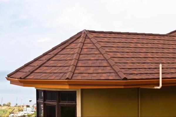 Environment Friendly Modern Roofing Tile Stone Coated Steel Roof Tile For Houses