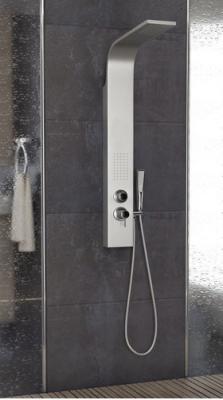 Painel de aço inoxidável do chuveiro da cachoeira/conexão sem emenda da coluna chuveiro da massagem