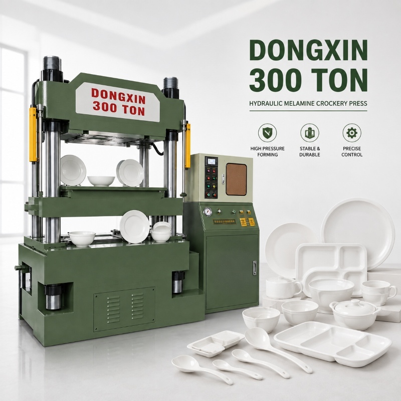 Automatic Melamine Press Machine With PLC Control For Tableware Production