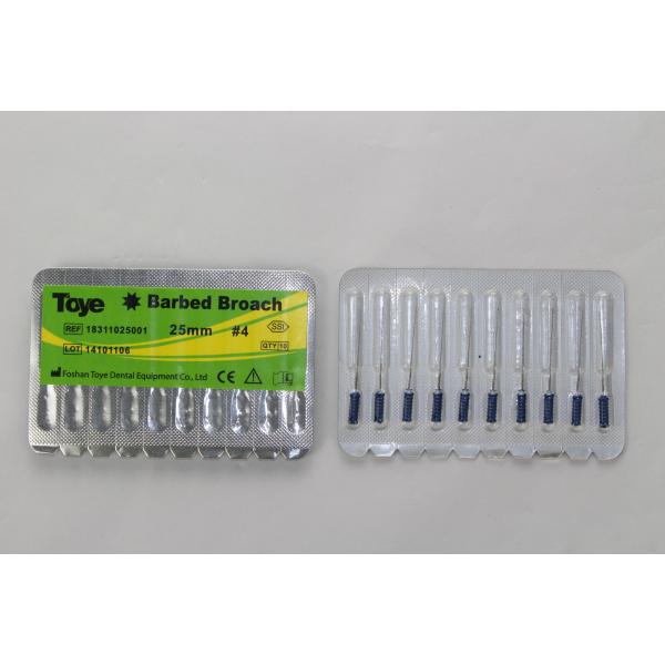Toye Dental Stainless Steel-Hand Barbed Broaches