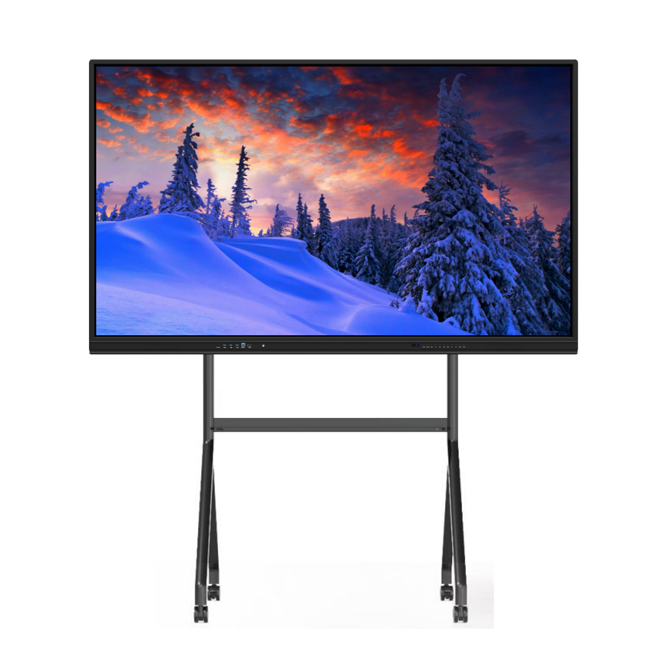 75 Inch Interactive Touch Screen Monitor with 20/40 Touch Points and Infrared Touch for School Teaching and Office Meetings