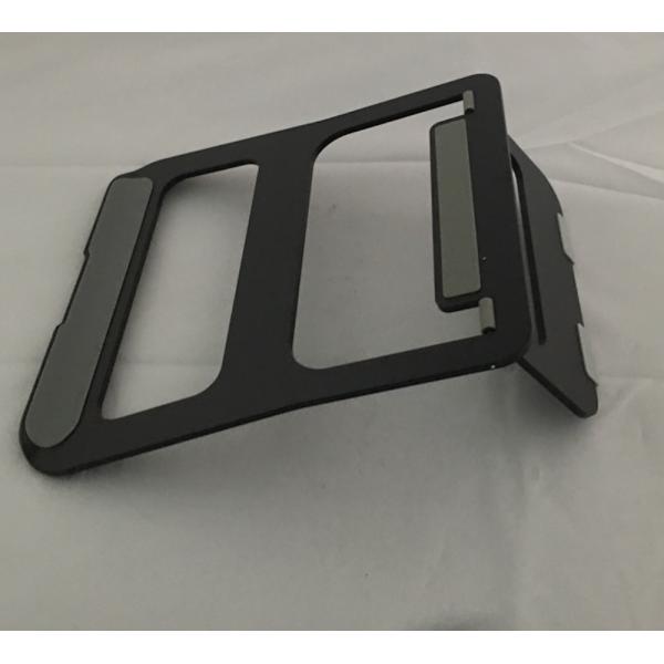 Black 230*210*4mm Macbook Metal Stand Anodizing Aluminum Laptop Tray