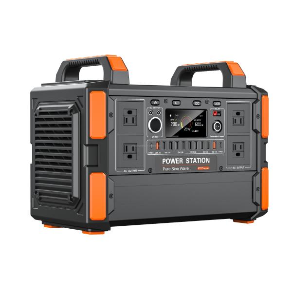 Une centrale électrique portable de 1200 W de grande capacité pour le camping à domicile
