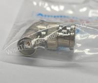 031-208-1051 Adaptador Conector coaxial BNC Plug Pin masculino para BNC Jack, tomada feminina (2) 50 Ohms