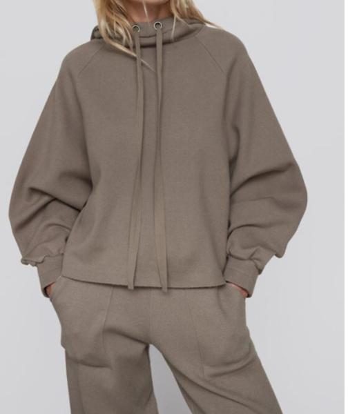 Cotton Cardigan Pullover Sweater Hoodies Plus Size Women'S Embroidered Sweatshirts