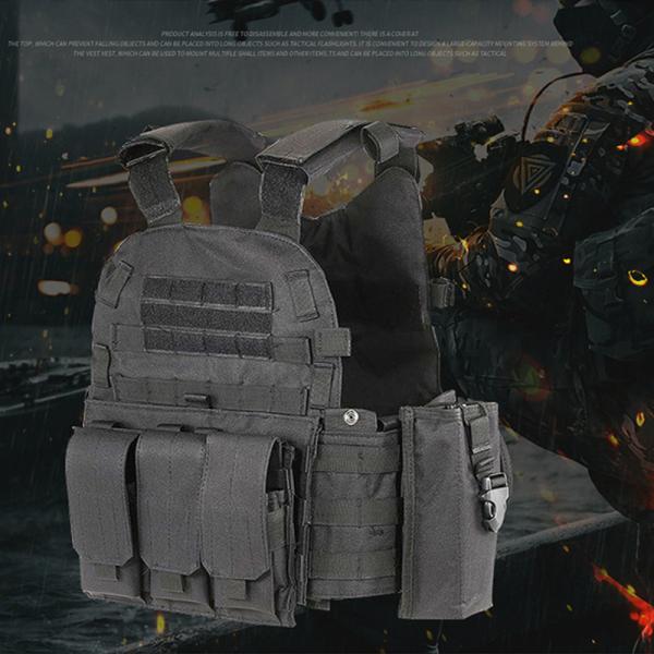 600D MOLLE Tactical Vest Camouflage Nylon Multi Functional 1.1kg