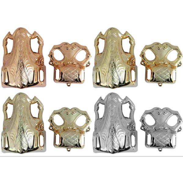 Gold Plating 4# G Coffin Ornaments , Coffins And Caskets Accessories Customized