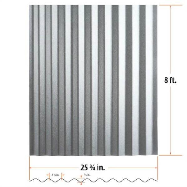 8 Ft DX53D DIN Acero galvanizado Panel de techo corrugado de zinc galvanizado