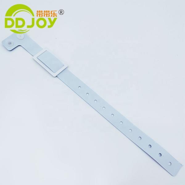 Custom Logo Bracelets L Shape PVC Vinyl Material Writable Smart RFID Chip Wristband