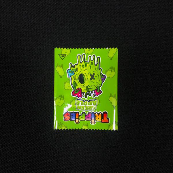 Glossy Finished Mylar Weed Packaging Back Heat Seal Mylar Bags For Gummy Candy