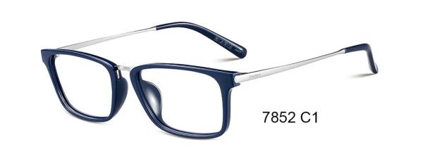 53MM Lens Ultra Light Eyeglass Frames Metal Temple Eyeglasses Square Frames