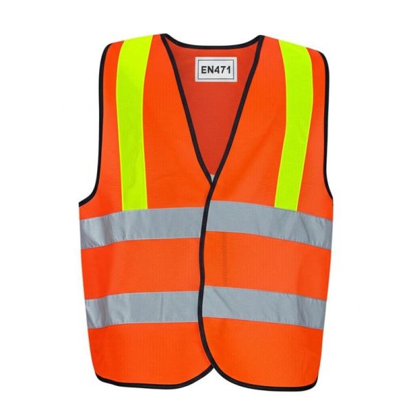 EN471 Reflective Safety Vest with High Intensity Grade Reflective Sheeting and Visibility Up To 1000 Feet