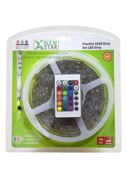IR 24key DC12V Led Strip Kit with Blister Package, Led Strip Blister Package kit