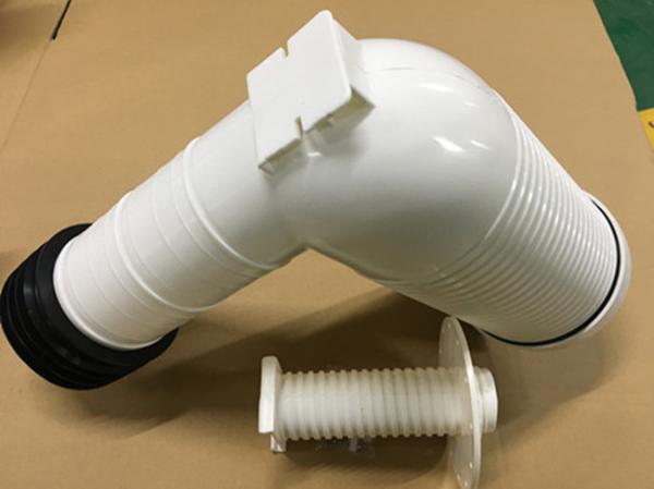 Injection Processing Toilet Drain Pipe 4 Inch PP Elbow Wall Toilet Accessories