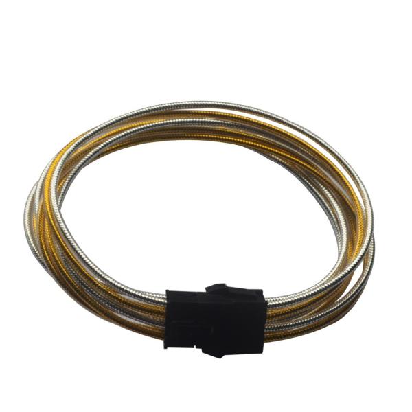 Single Sleeved 8 (4+4) Pin CPU Computer Usb Electric Wire  Phone Charger  Electric Extension Copper Steel Mobile Charger
