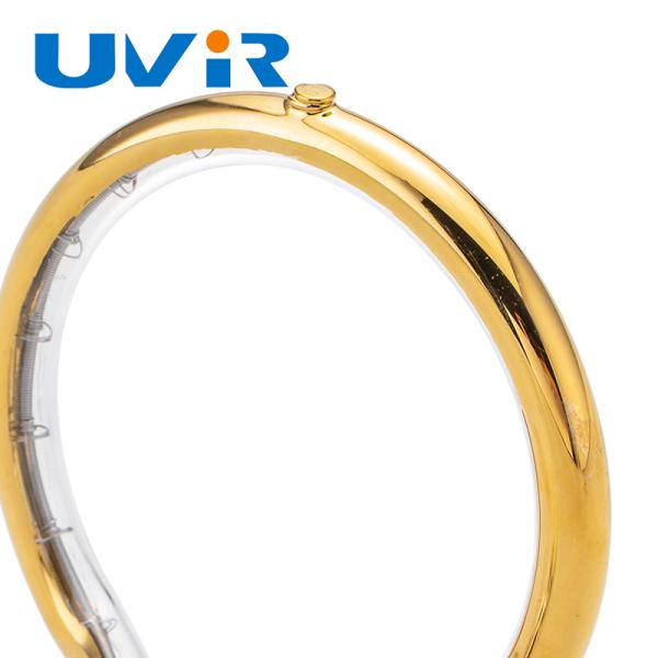 UVIR Gold Coated Quartz Ring Infrared Heater Lamp 100-7600W
