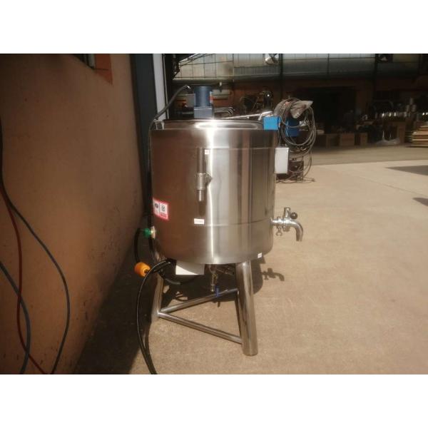 6kw elétrico produto comestível do pasteurizador do leite de 50 litros de aço inoxidável