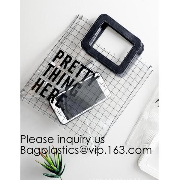 Amazon Ebay Hot Selling Clear Pvc Tote Bag Transparent Handbag Shoulder Bag,Stadium Wholesale PVC Transparent Clear Tote