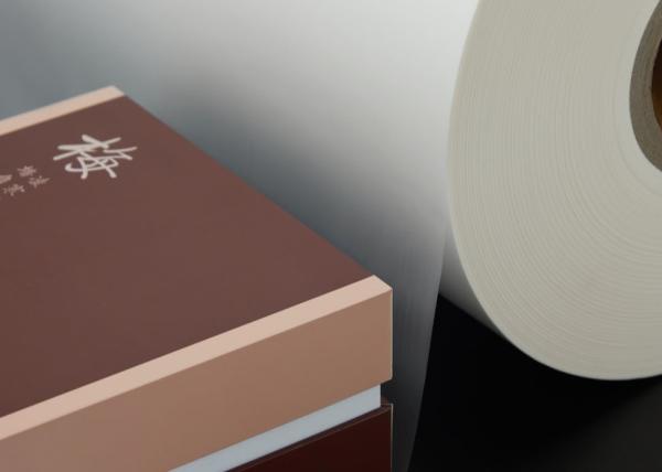 Black Silky Velvet BOPP Matte Soft Touch Thermal Laminating Film for Gift Box 1 Inch Paper Core Stretch Film