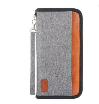 Waterproof Nylon Travel Ticket Wallet 25x13x4cm With Custom Printed Logo