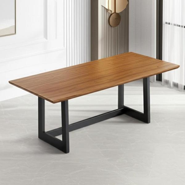 Table à manger en bois moderne sur mesure Nordique Rectangulaire pour le bureau à domicile