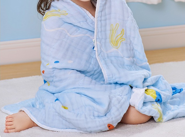 Животная печатая органическая ткань марли хлопка Swaddle обруч для Newborn устойчивого