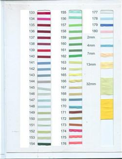 100% pure silk satin ribbon for embroidery home decoration,solid color,new color